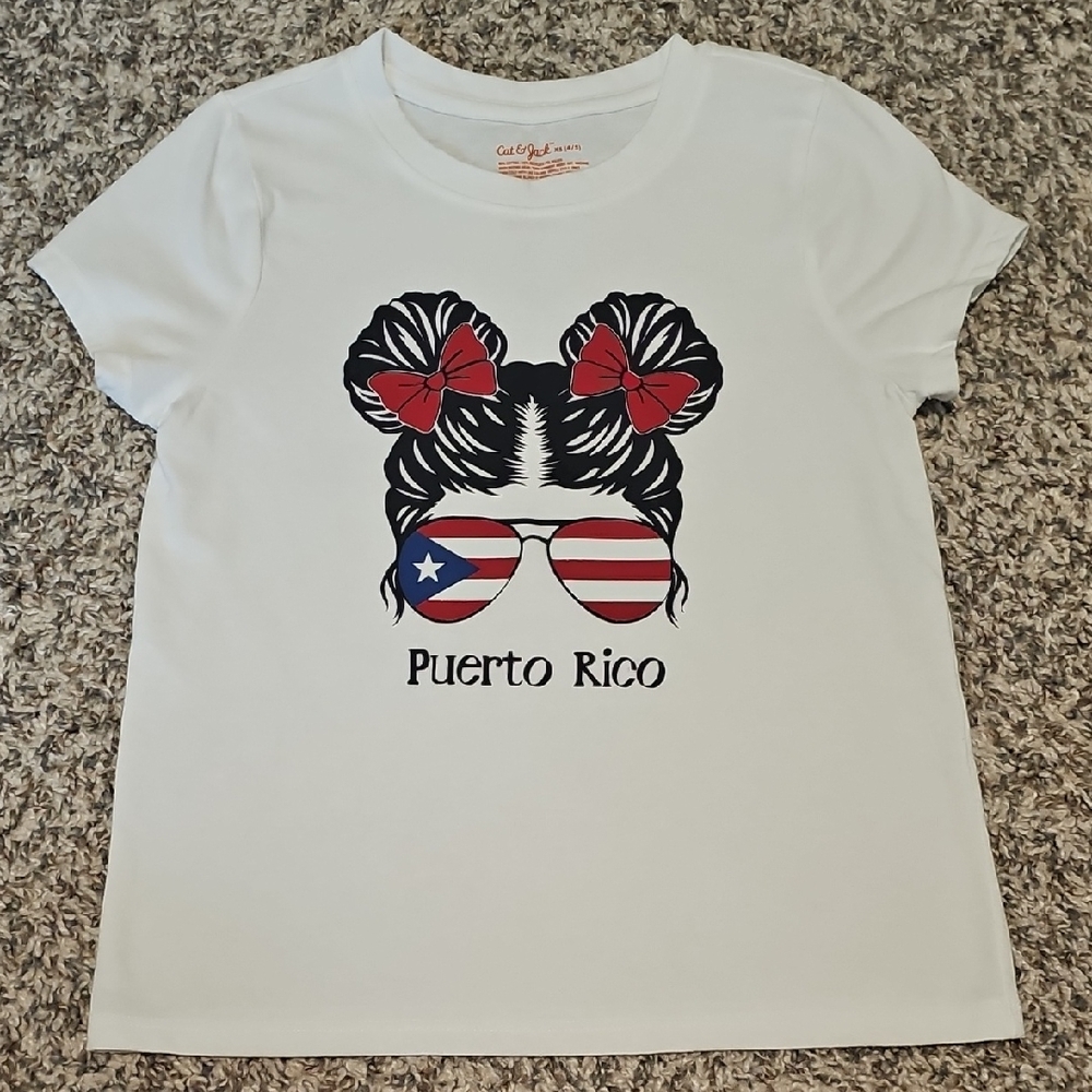 Puerto Rican Heritage Girls Size XS(4/5) Tee